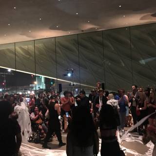 Nighttime Crowd at The Broad
