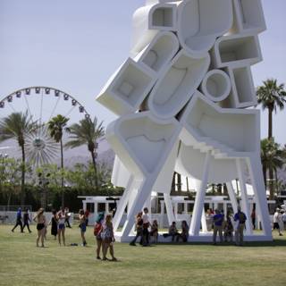 A Massive Chair Sculpture Under the Blue Skies of Coachella