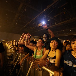 Ecstatic Fans Press Against the Barrier at Wobbleland