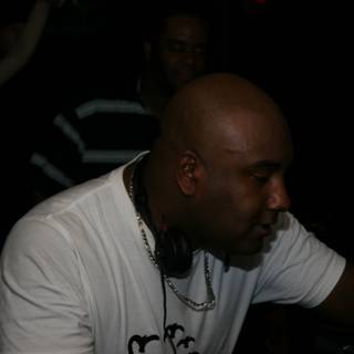 Nightlife DJ in White T-Shirt