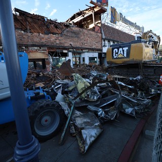 Demolition Site of Former Restaurant Building