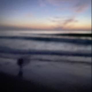 Sunset Silhouette on Carmel Beach