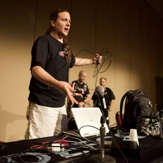 Mic Check: Man Takes the Stage at Defcon 18