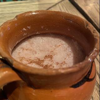 Decadent Hot Chocolate in a Handcrafted Clay Pot