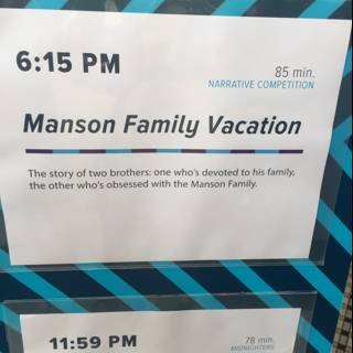 Mason Family Vacation Announcement