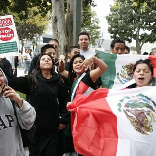 Students protest at US Embassy in Mexico City