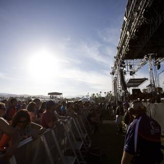 Coachella Crowd Jamming to Live Music