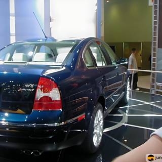 Blue Sedan Shines at LA Auto Show