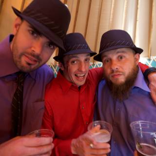 Three Gents and Their Hats