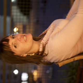 Penelope at Night: City Lights Bokeh Portrait