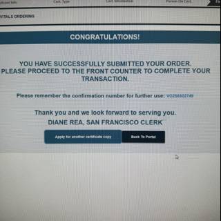 Successful Submission at City Hall