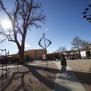 Kinetic Wind Sculptures on Santa Fe Plaza