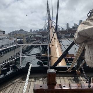 A Deck View on a Tall Ship