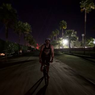 Night Ride through the Palm Trees