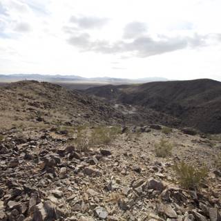 Desert Plateau Overlooking Mountain Ranges