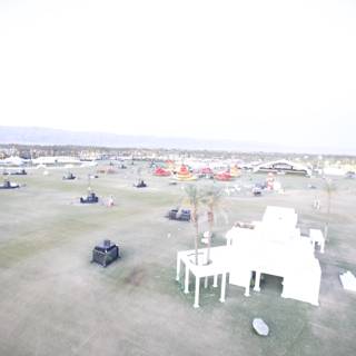 Aerial View of Coachella Weekend 2 Event Area