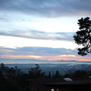 Sunset Over San Francisco Bay from Oakland Hills