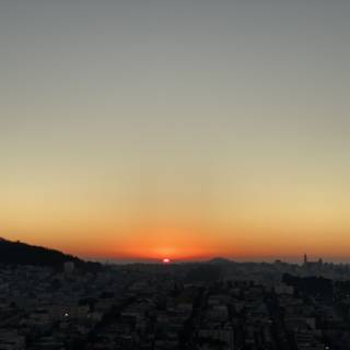 Golden Hour Glow over San Francisco