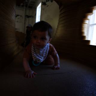 Wesley's Crawling Adventure at Bay Area Discovery Museum