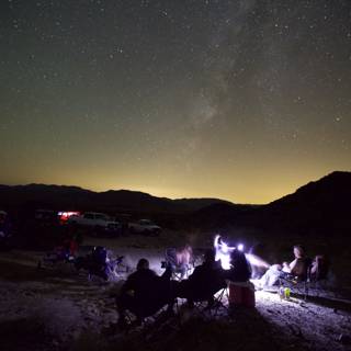 Desert Camping Under the Starry Sky