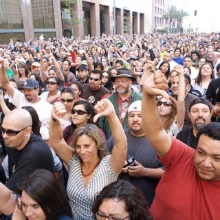 Vibrant Downtown Crowd