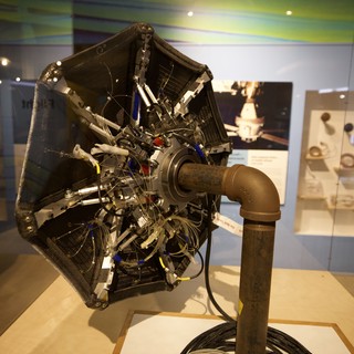 Apollo Command Module Heat Shield Display at Space Museum
