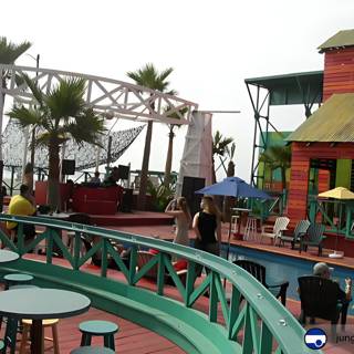 Colorful Beachfront Restaurant at an Ensenada Resort