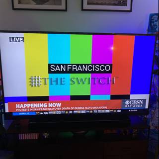 San Francisco Switch on Television Screen