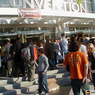 Gathering at the Convention Center