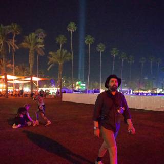 Under the Neon Palms: A Night at Coachella 2024