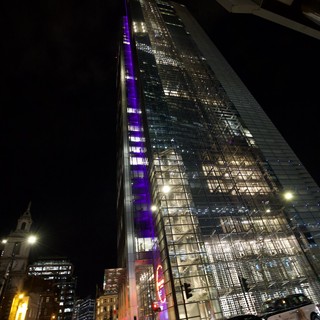 The Leadenhall Building Illuminated at Night in London