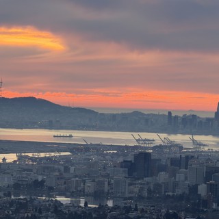 Dawn Over San Francisco Bay from Oakland Hills