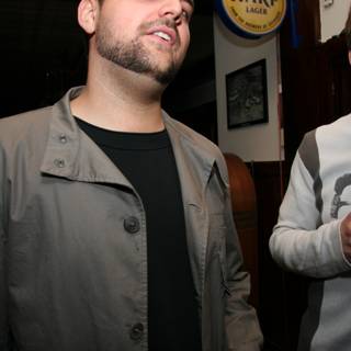 Grey Jacketed Brian H in a Pub