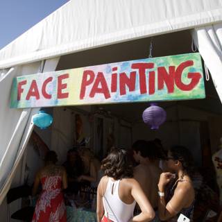 Face Painting Fun Under the Coachella Tent