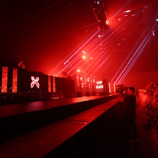 Red Laser Light Show at Wobbleland 2026 Festival