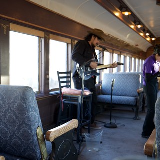 Live Music Performance on Vintage Train Car