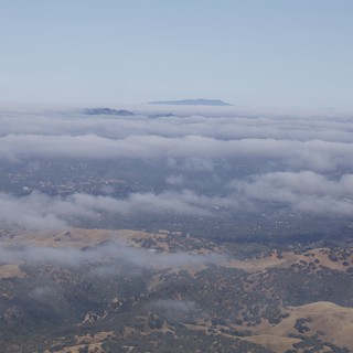Marine Layer Blankets Bay Area Valleys from Mount Diablo