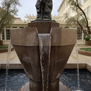 Yoda Fountain at Skywalker Ranch Courtyard