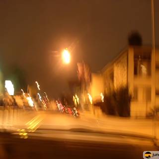 Blurred City Nightscape