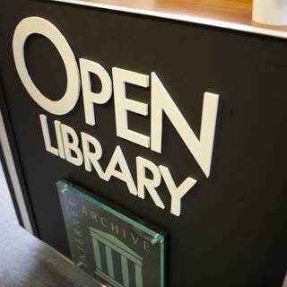 Open Library Sign at the SF Archives