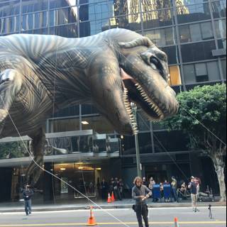 T-Rex Balloon Takes Over Los Angeles