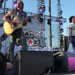 Guitarist serenades the crowd at Coachella 2009