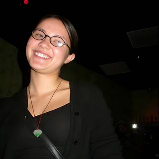 Green Necklace and Glasses