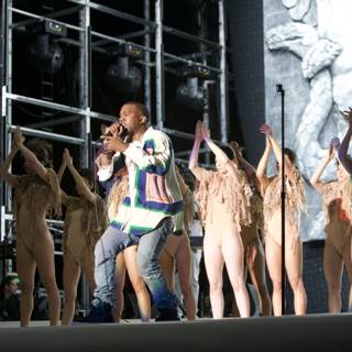 Kanye West and his dancers light up the Coachella stage