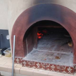 Fiery Brick Oven at Pizza Party