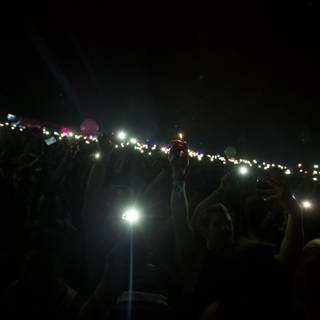 Phone-lit Crowd