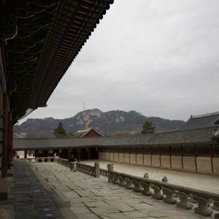 Mystical Mountain View From The Courtyard: Korea, 2024