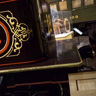 Vintage Railway Carriage Display at Train Museum