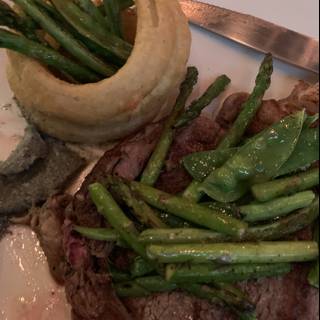 Steak and Asparagus Dinner