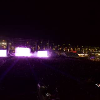 Night Sky Illuminates Epic Concert Crowd